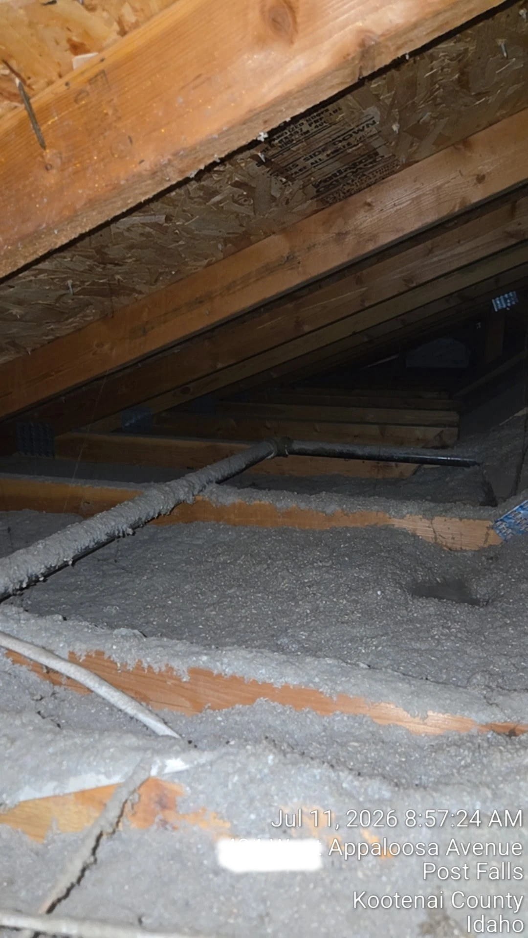 Installing blown attic insulation